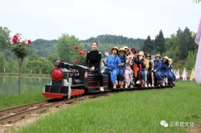 五一節(jié)過(guò)后景依舊 小火車(chē)帶你游桃源~
